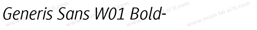 Generis Sans W01 Bold字体转换